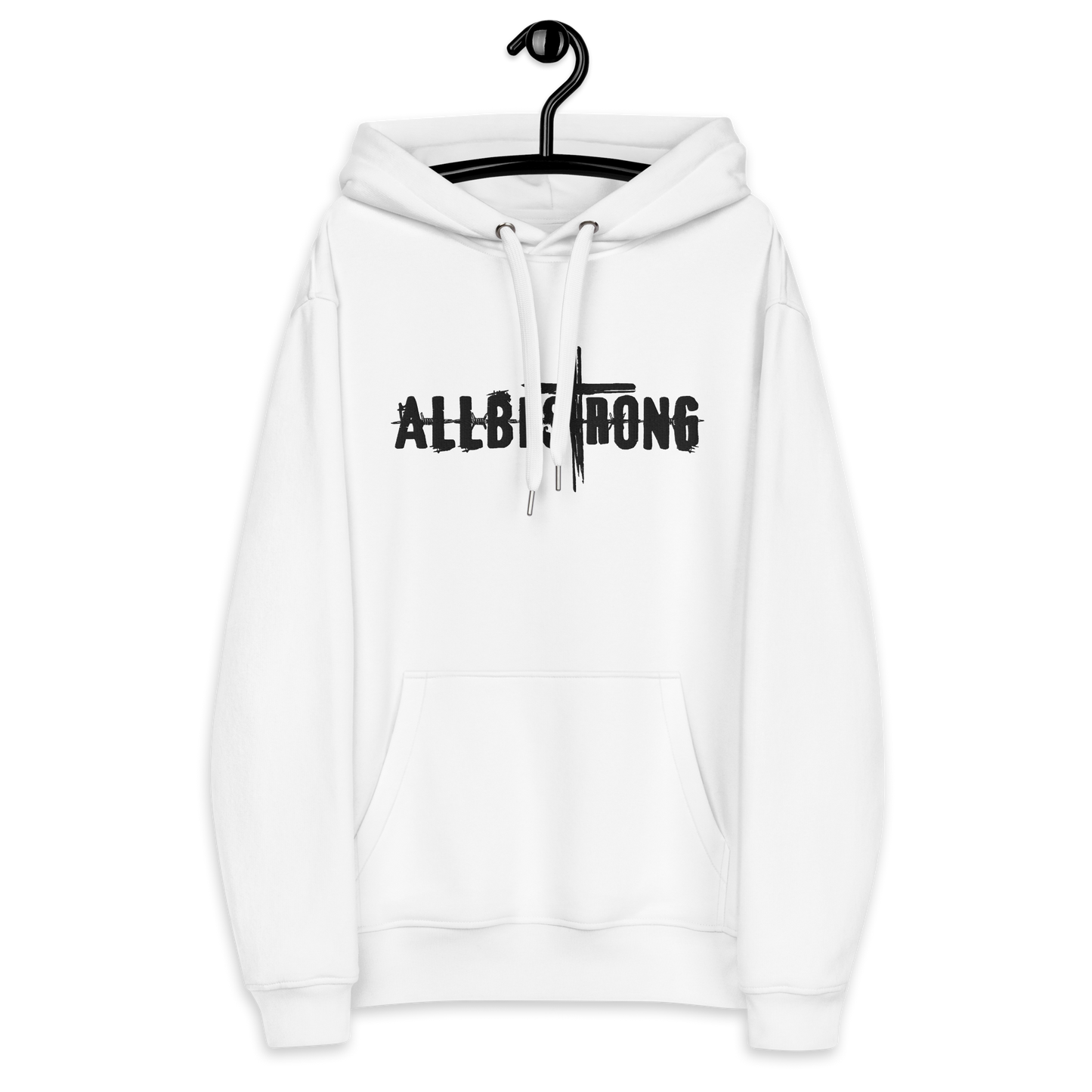 All Be Strong Cross Premium Hoodie (White)